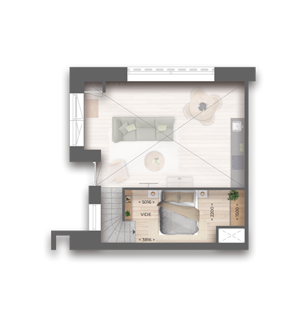 Floorplan - Bernard Rölinghof Bouwnummer 4, 9743 AN Groningen